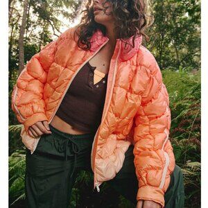 Free People Scrunchy Glossy Pippa Packable Jacket Puffer